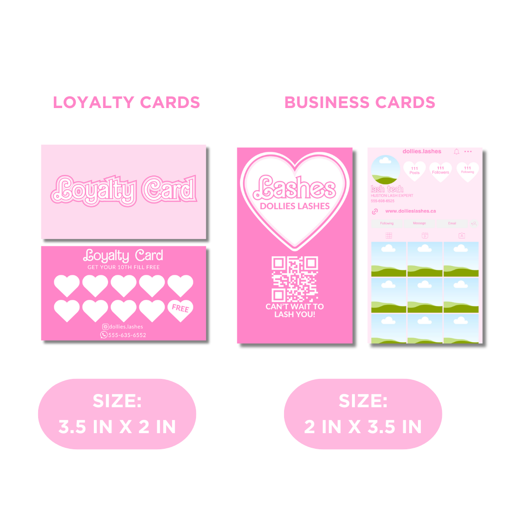 Pink Dolly Lash Tech Branding Bundle, Lash Tech Business, Instagram Lash Tech, Lash Tech Post, Lash Tech Highlight